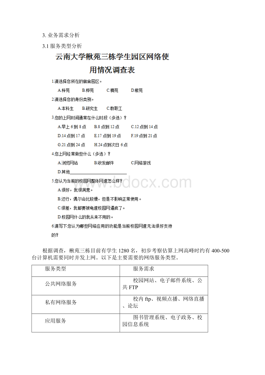 学生宿舍公寓网络建设项目需求分析文档.docx_第3页