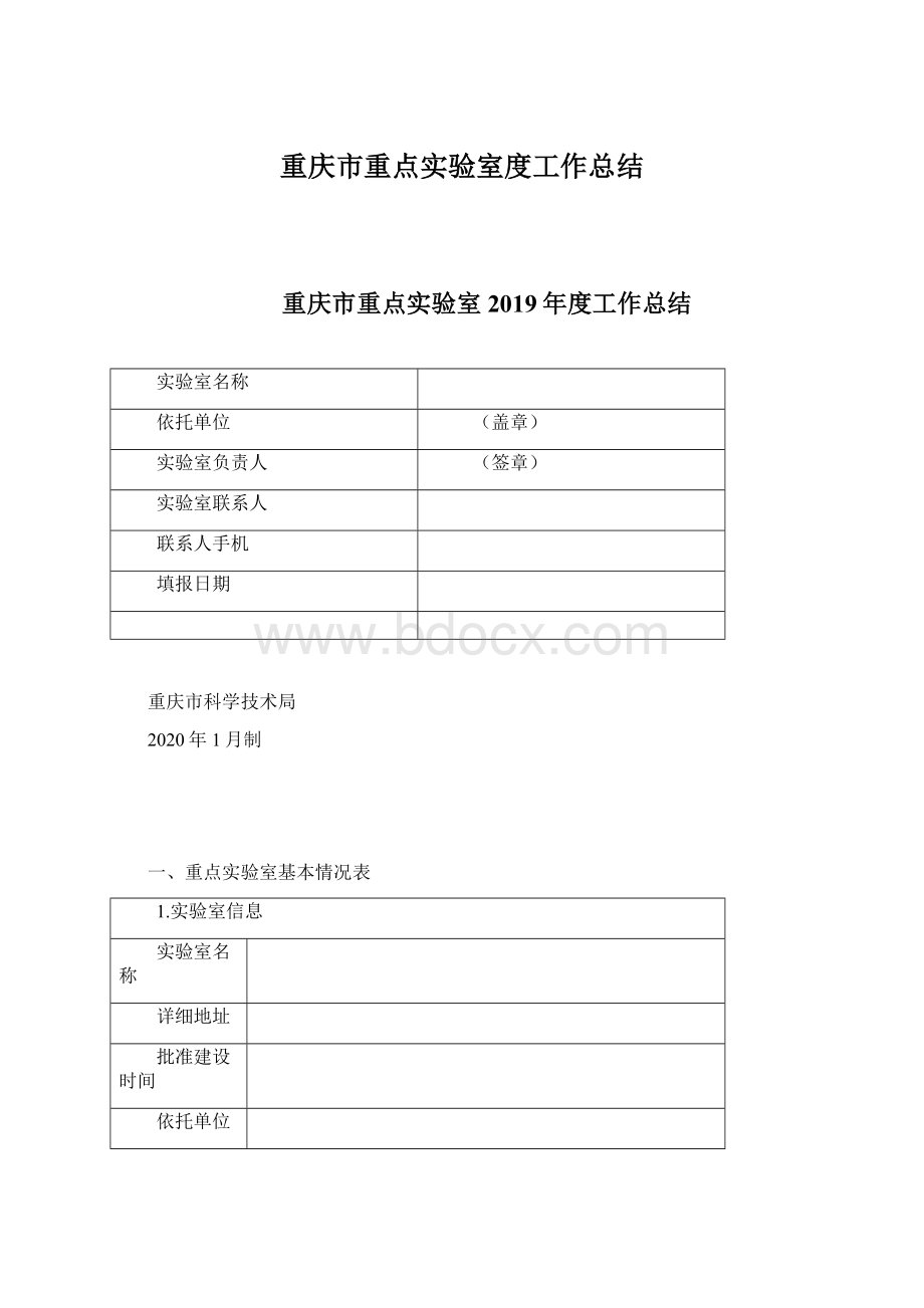 重庆市重点实验室度工作总结Word文档下载推荐.docx_第1页