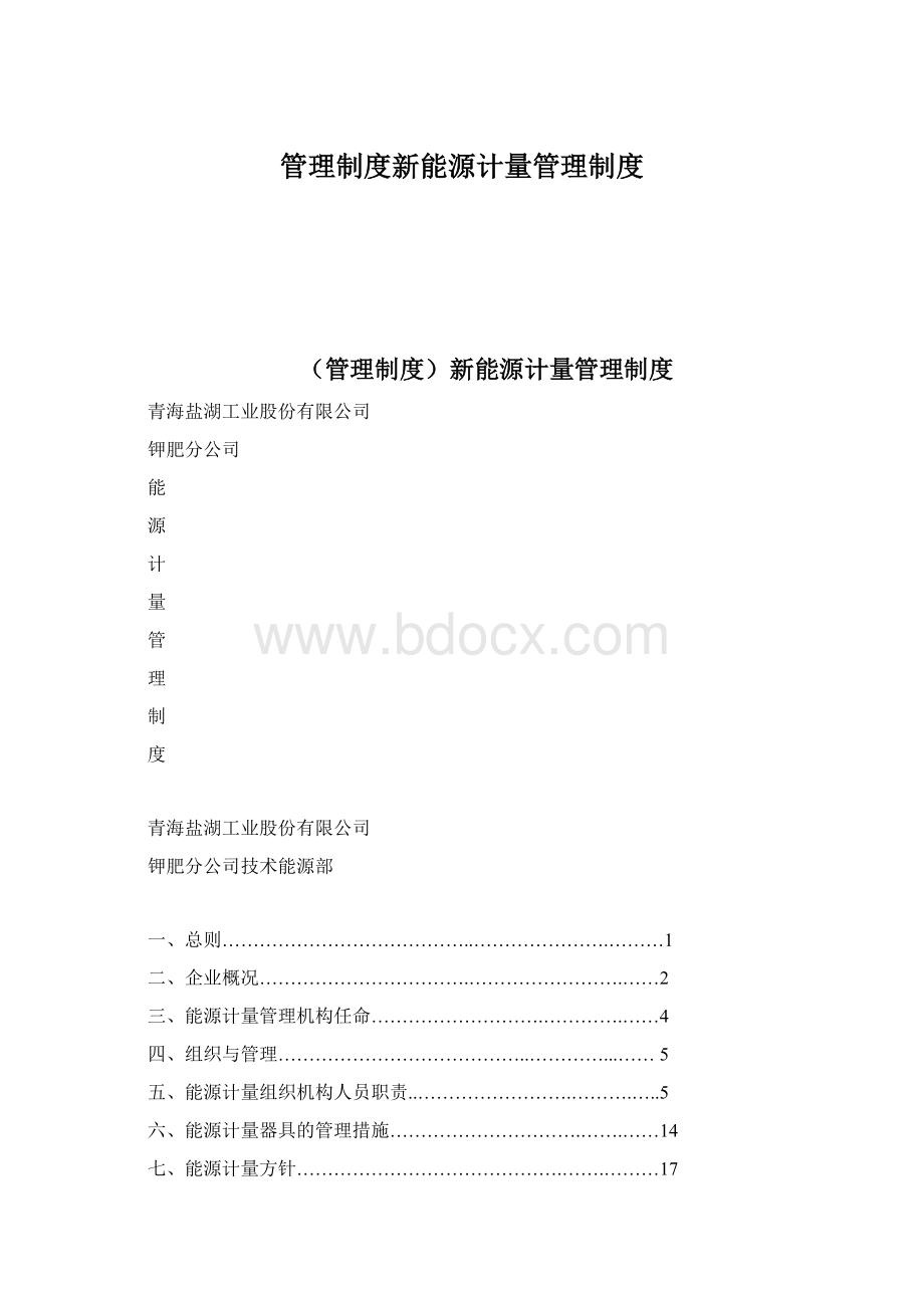 管理制度新能源计量管理制度Word文档格式.docx_第1页