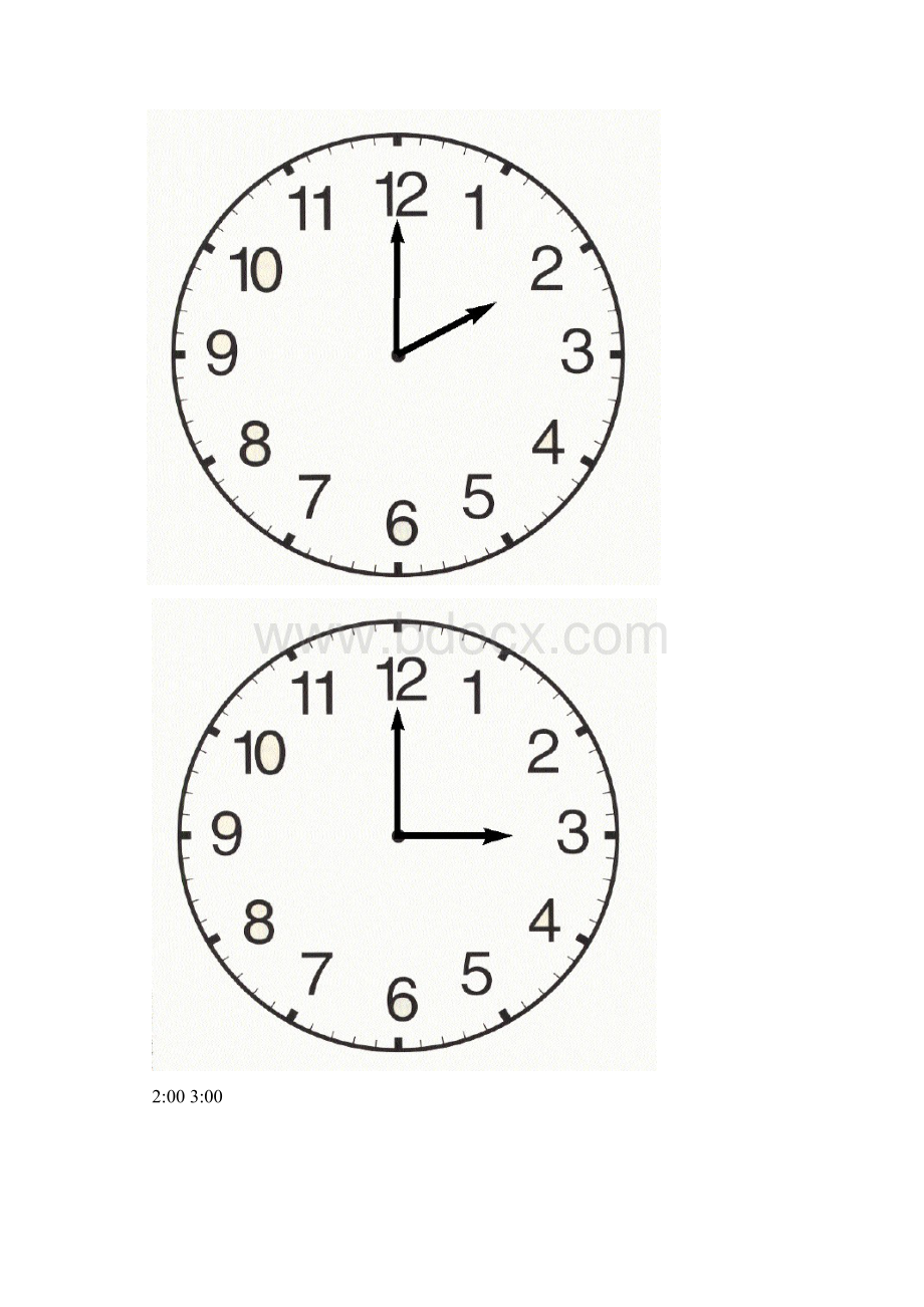 小学一年级时间钟表图片.docx_第2页