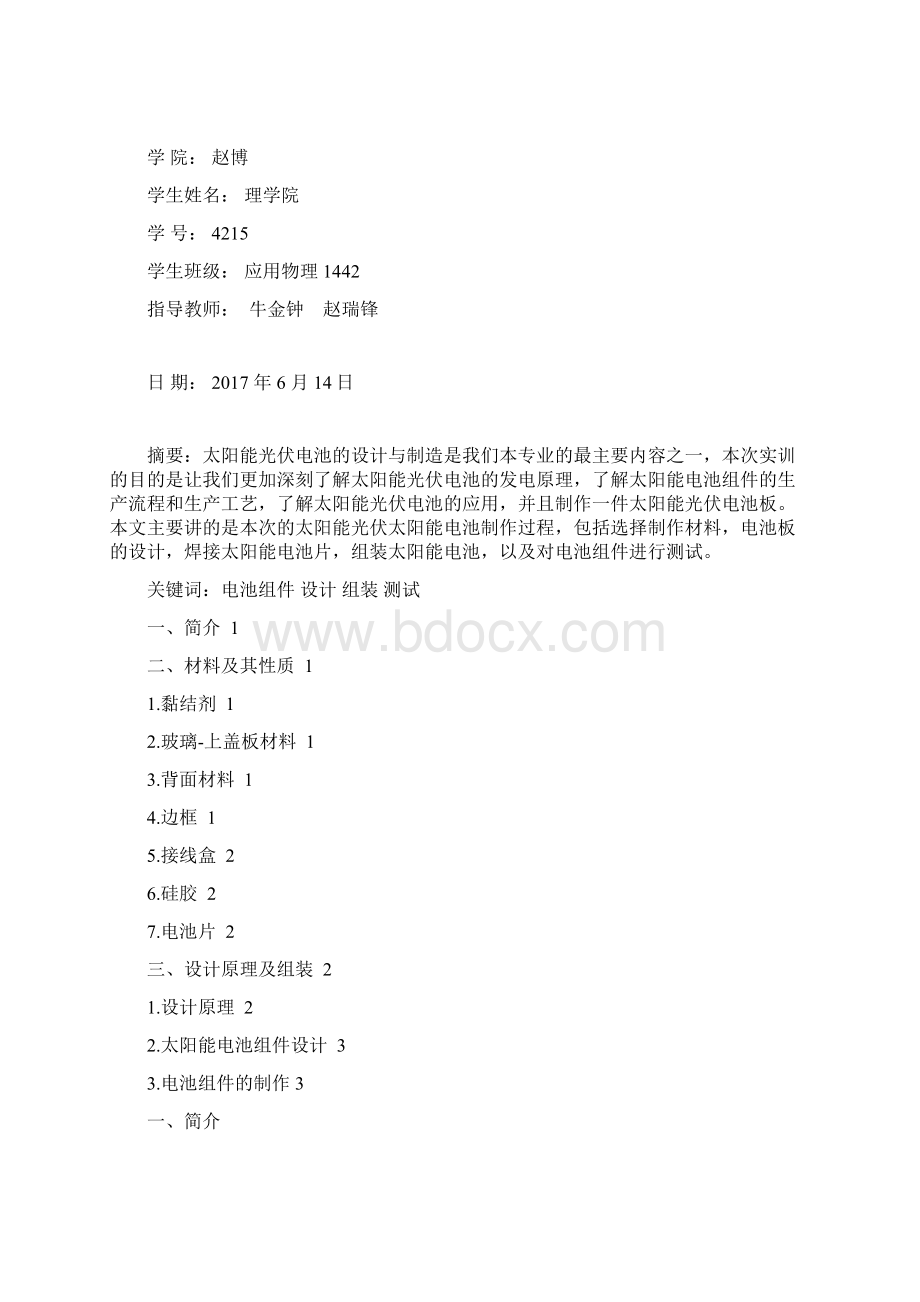 太阳能光伏电池的设计与制作.docx_第2页