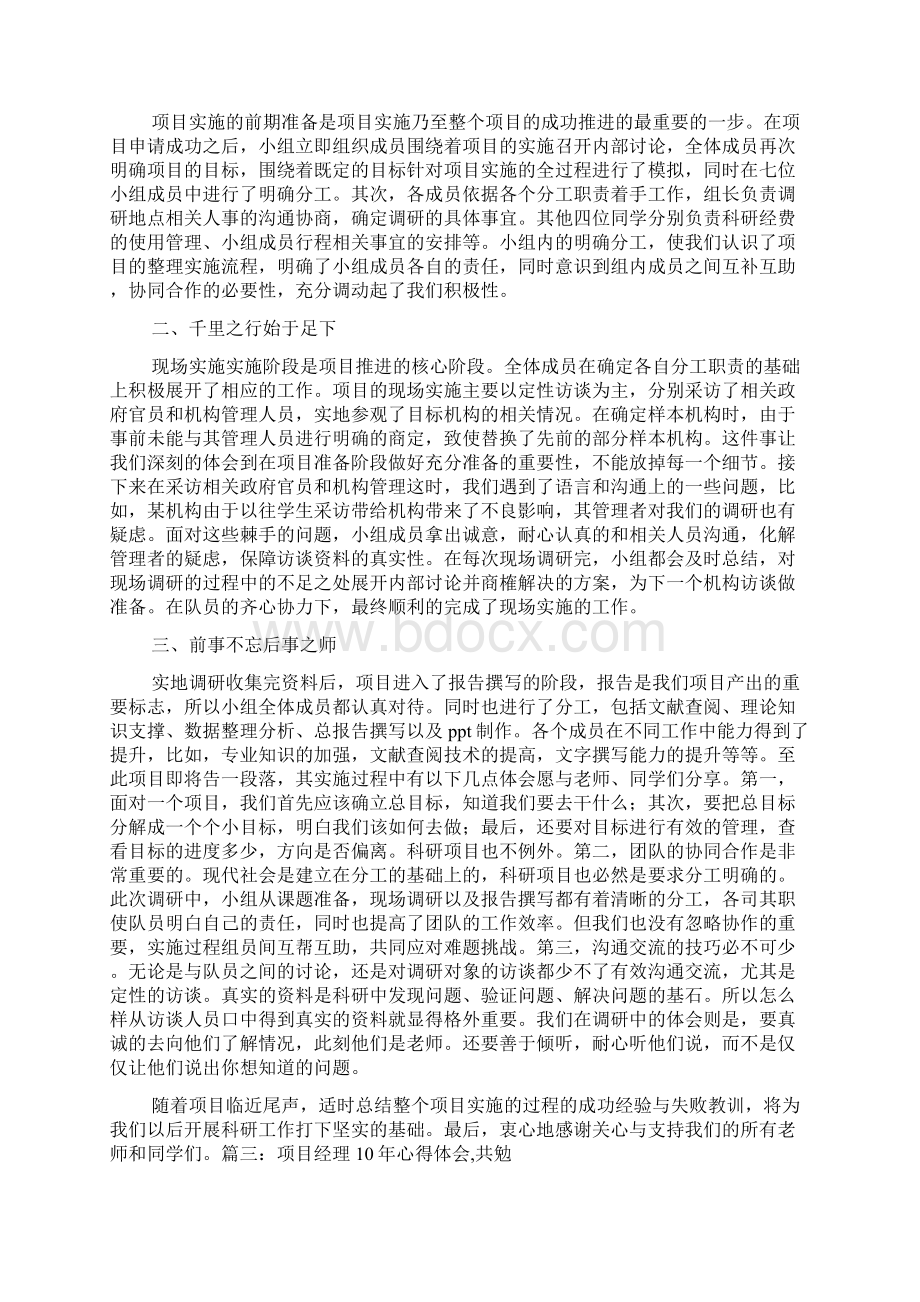 项目的心得体会.docx_第2页