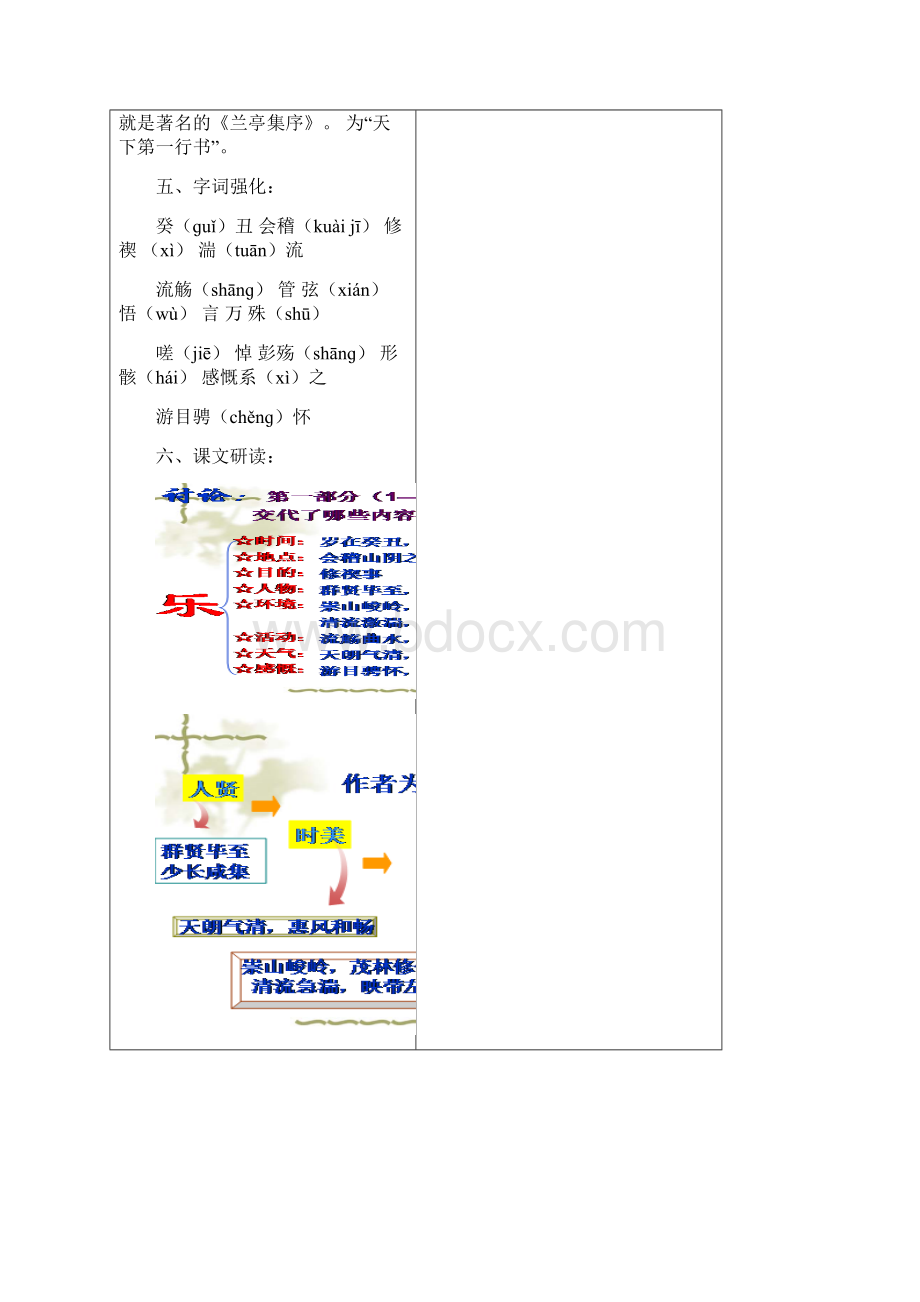 兰亭集序优秀教案文档格式.docx_第3页