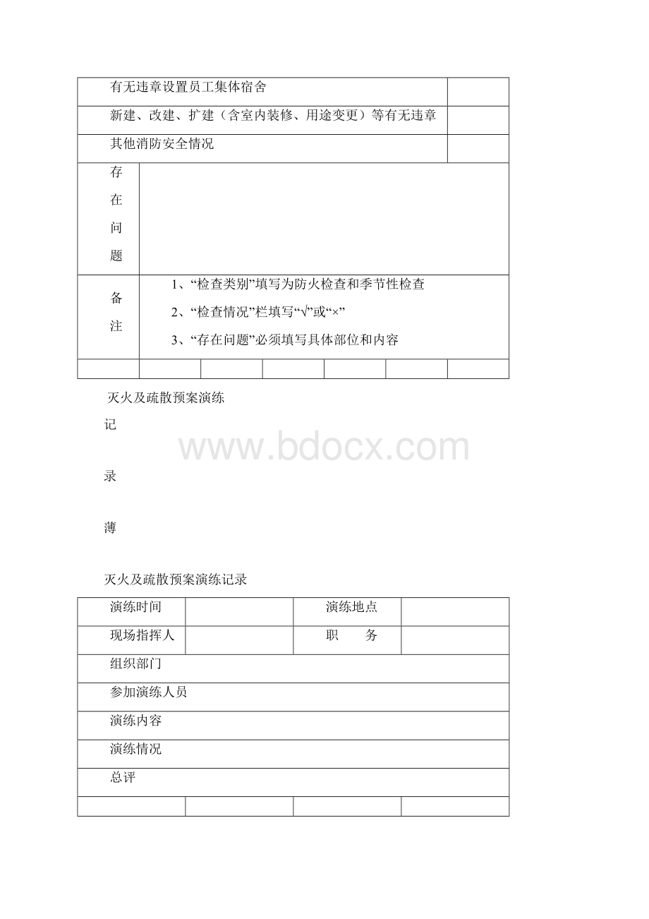 消防各种记录表完整版.docx_第2页