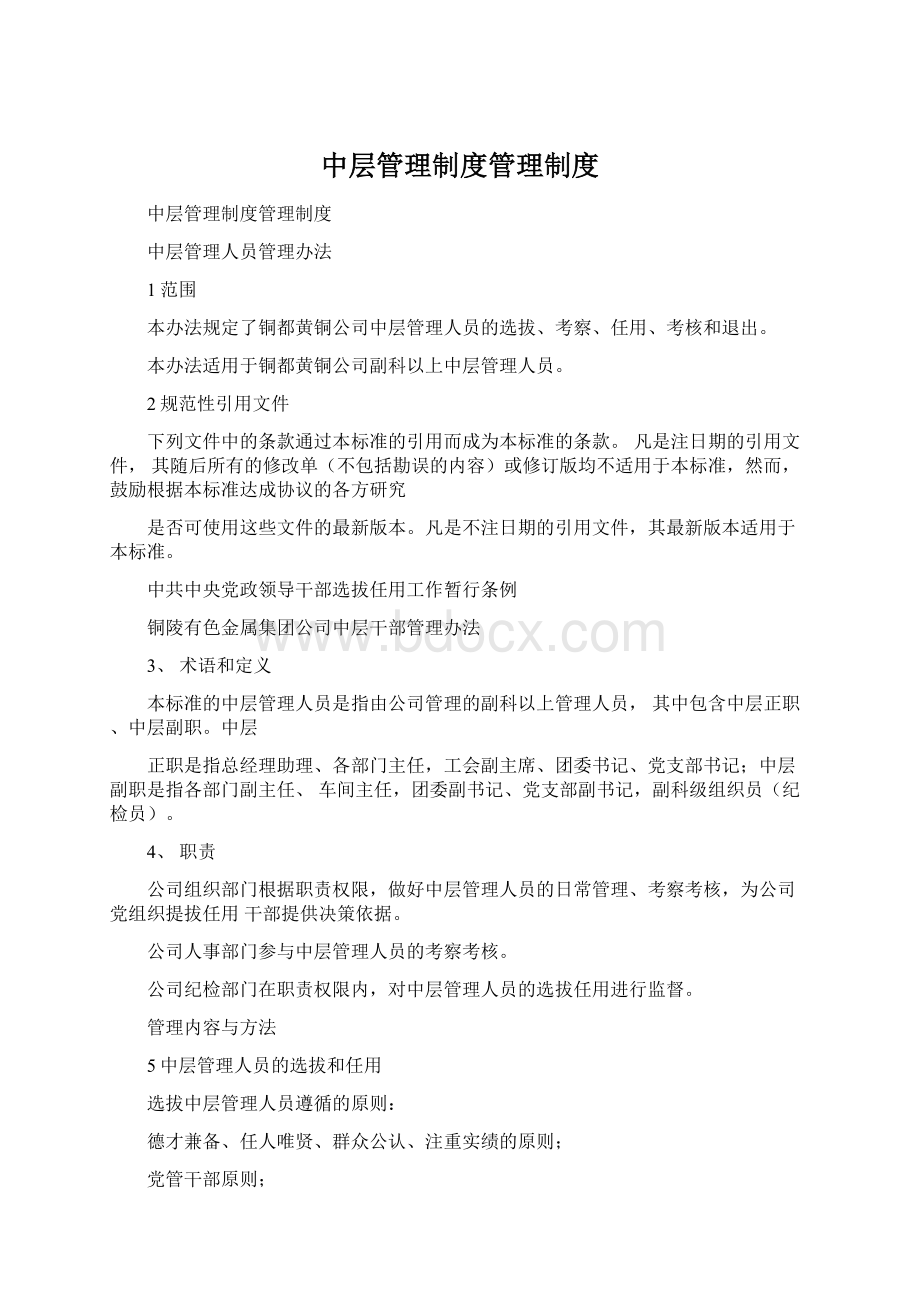 中层管理制度管理制度Word文档下载推荐.docx