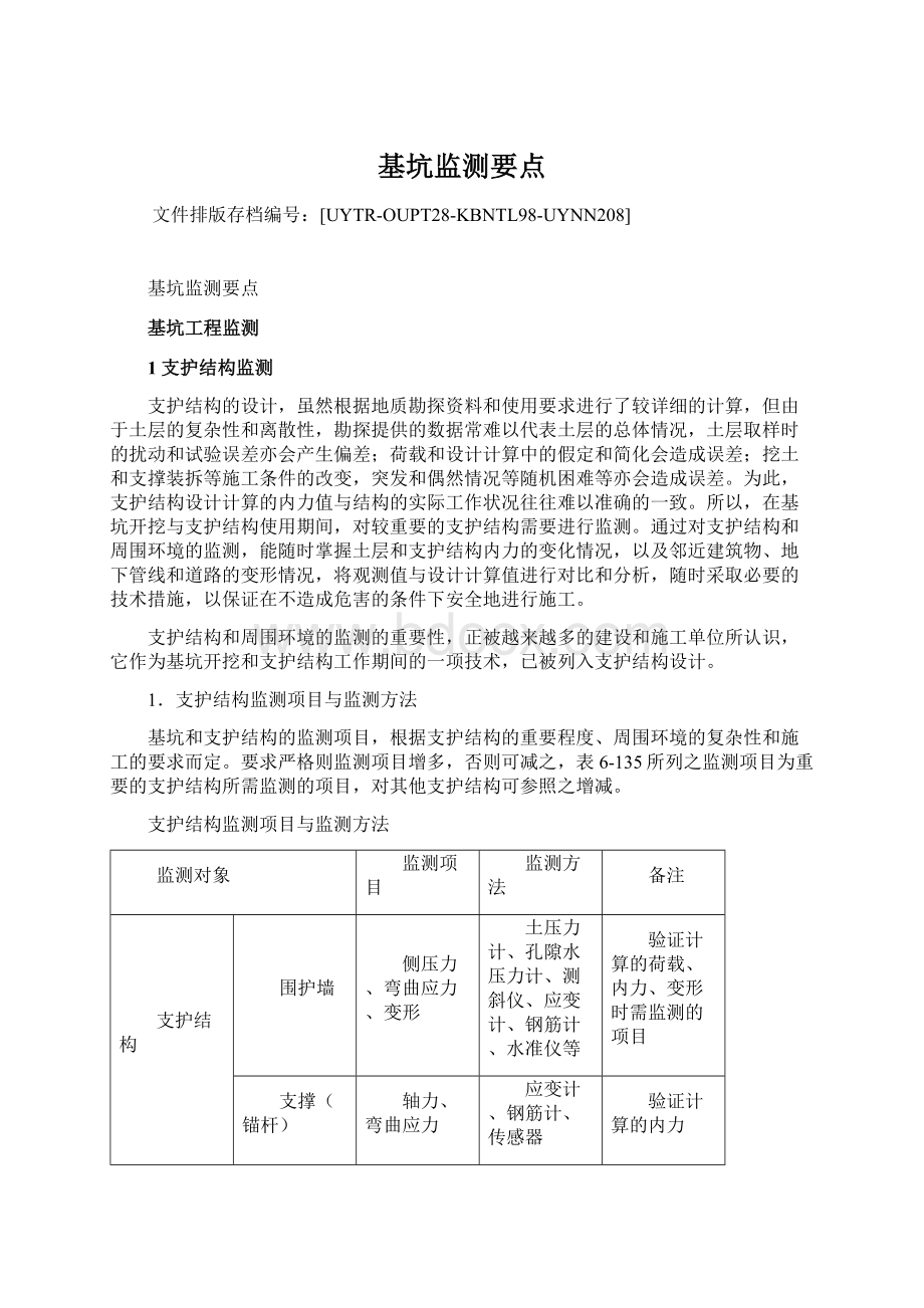 基坑监测要点.docx_第1页