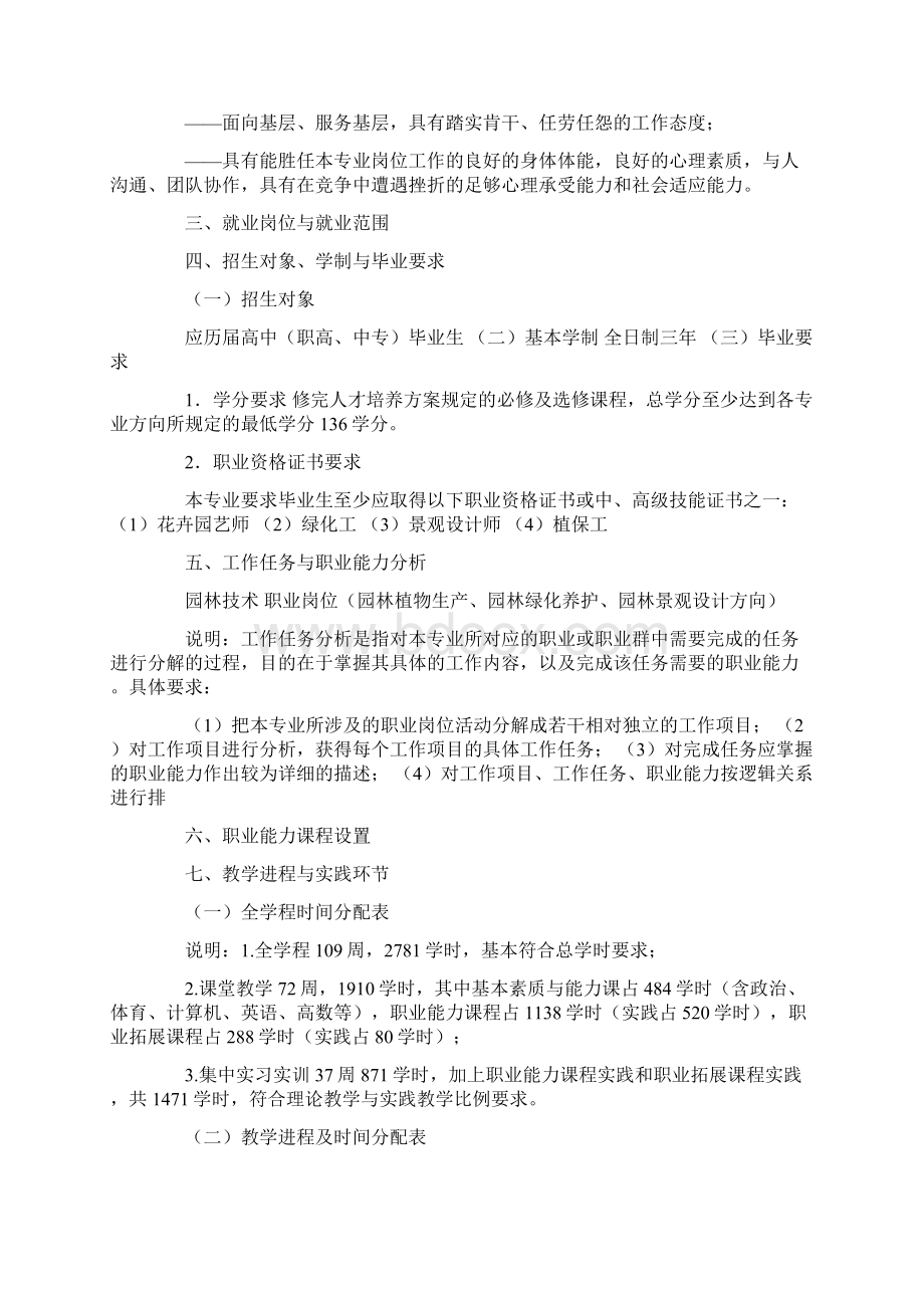 园林技术专业人才培养方案.docx_第3页