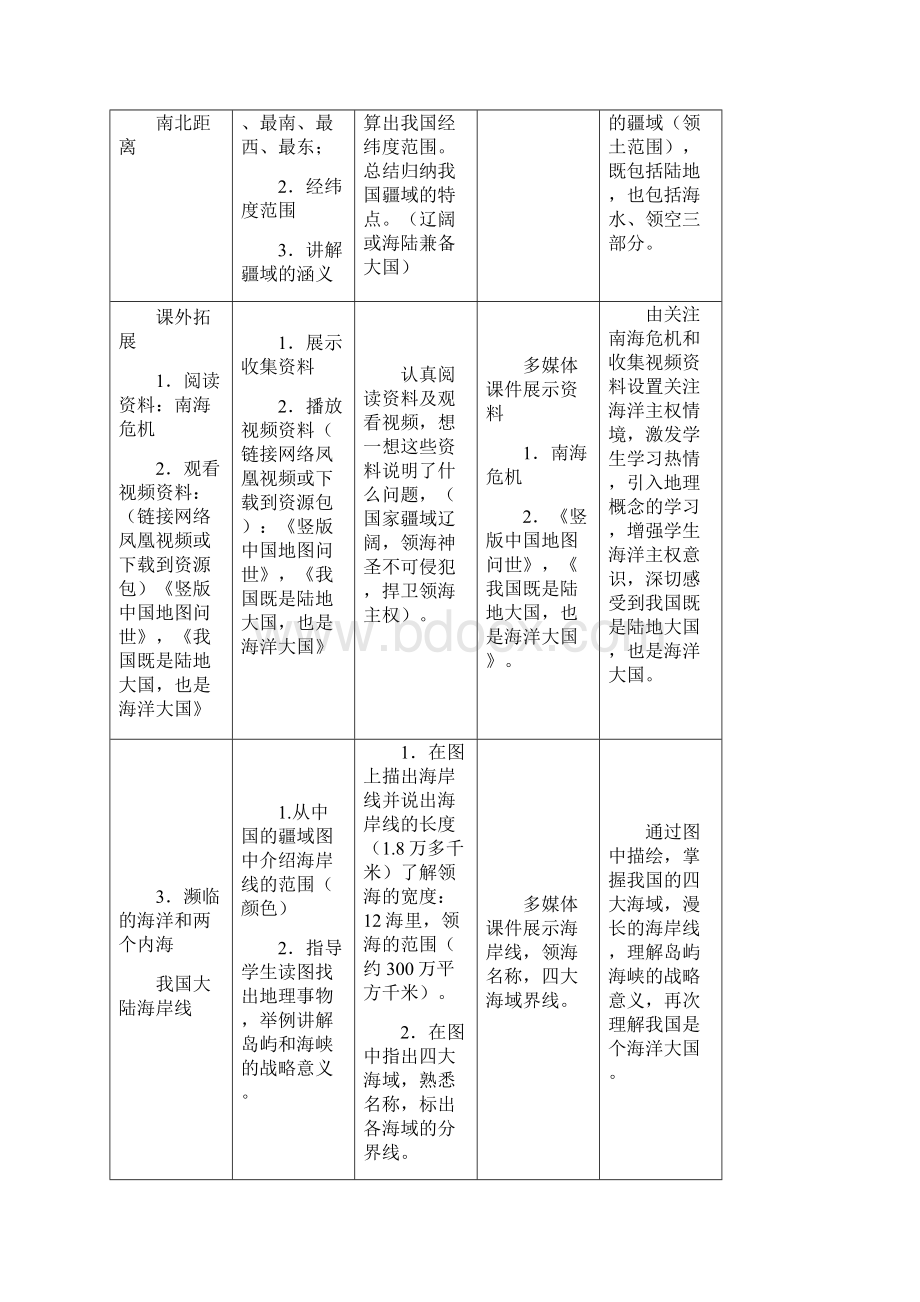 《我国既是陆地大国又是海洋大国》教学设计.docx_第3页