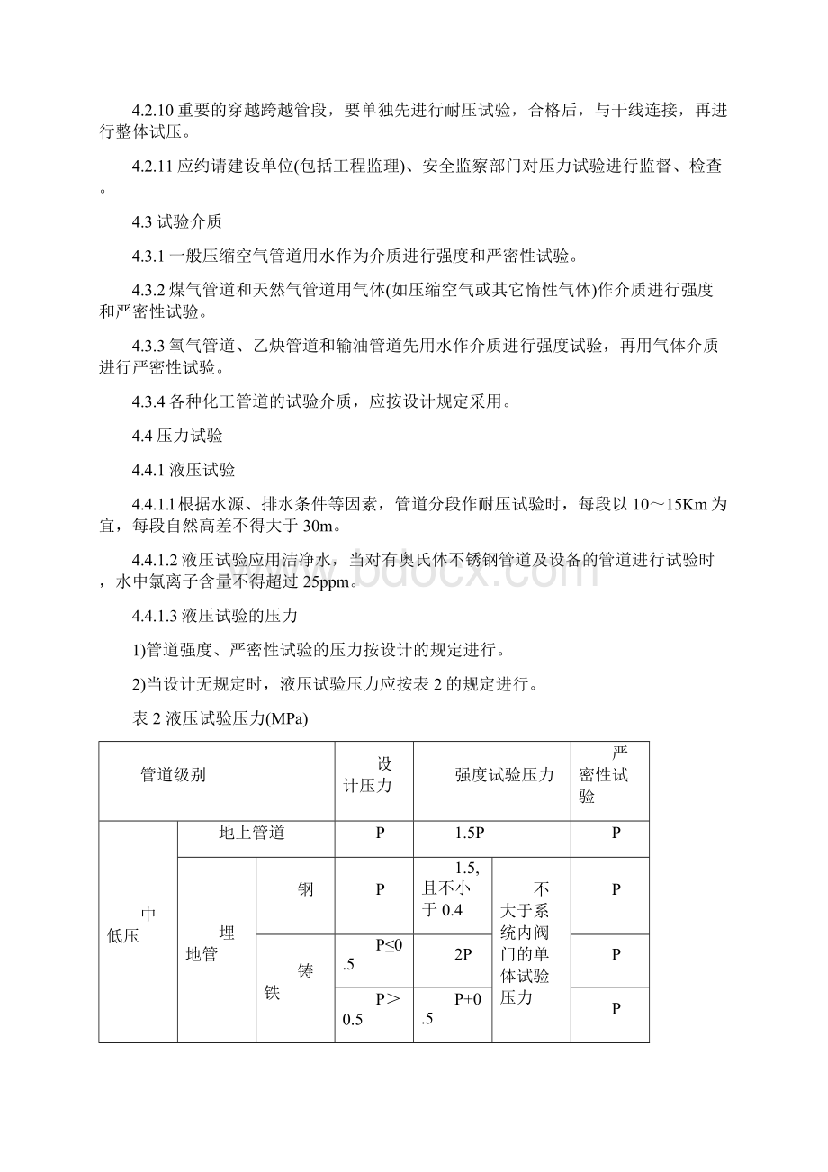 压力管道压力试验作业指导书.docx_第3页