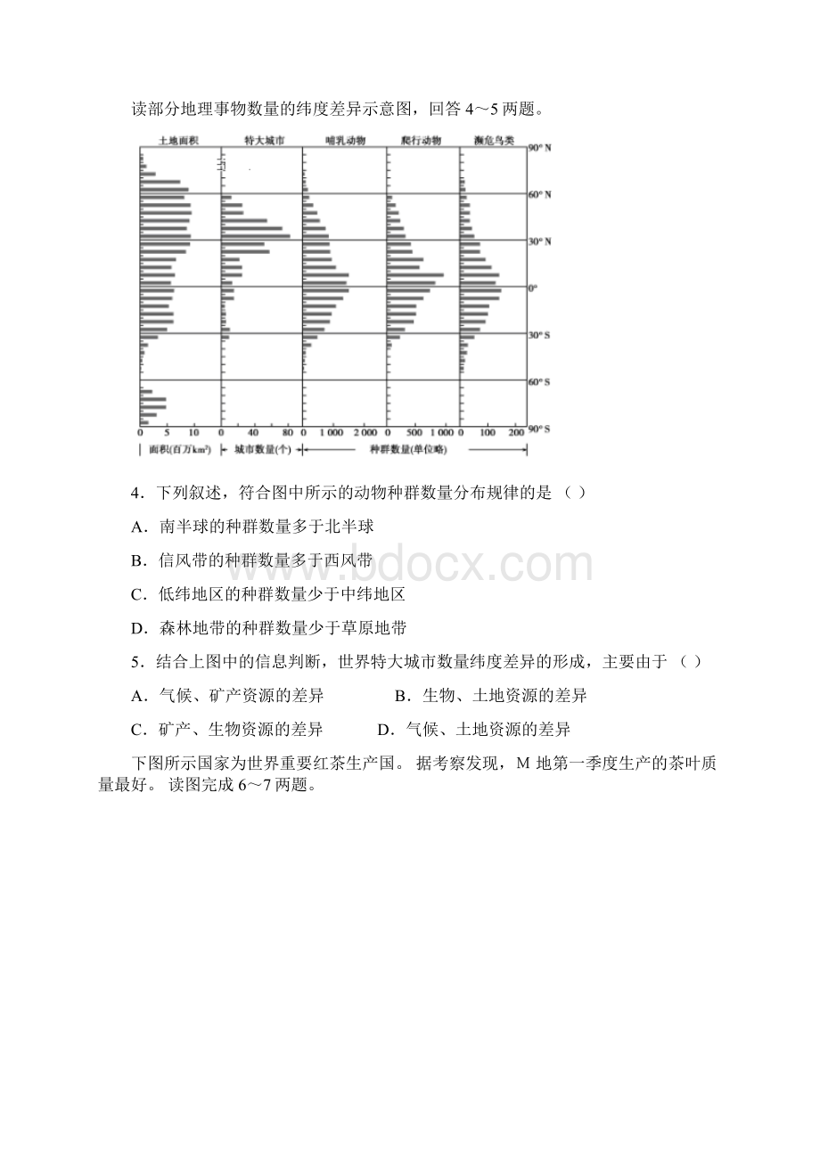 学年新疆生产建设兵团五校联考高二下学期期末考试地理试题Word版.docx_第2页