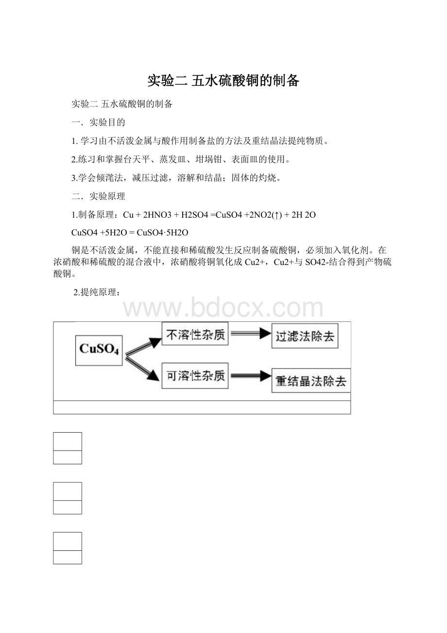 实验二 五水硫酸铜的制备.docx_第1页