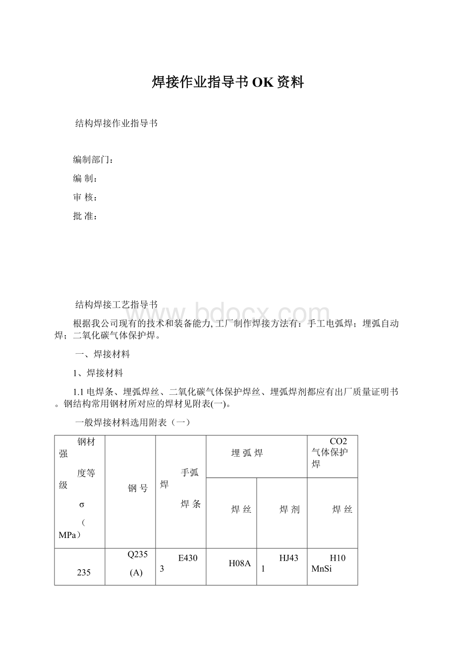 焊接作业指导书OK资料.docx_第1页