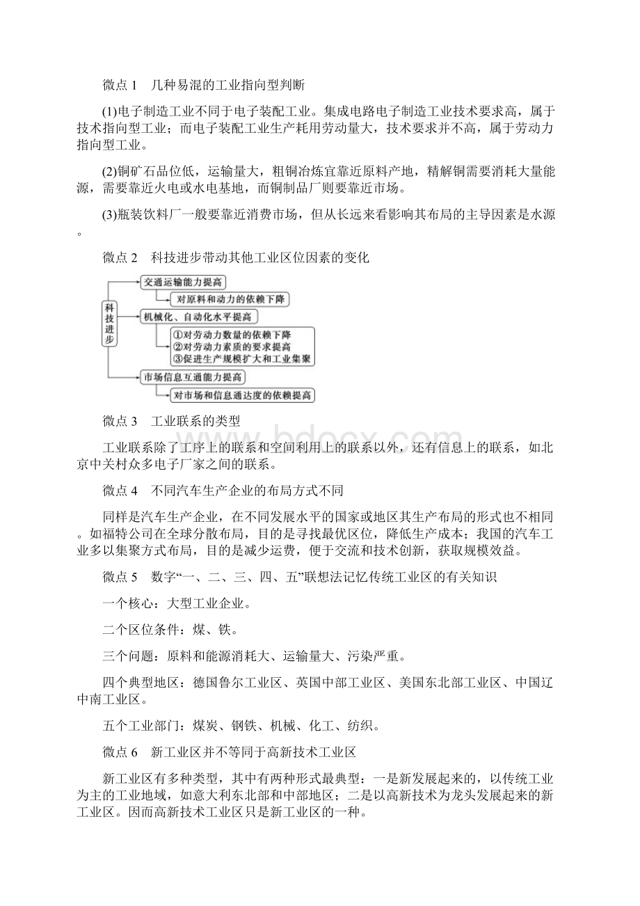 选考版新高考地理一轮复习第七章区域产业活动第26讲工业区位因素与工业地域联系教学案湘教版Word文件下载.docx_第3页