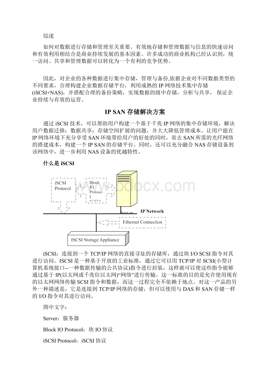 IP 网络存储IP SAN解决与方案iSCSIWord下载.docx_第3页