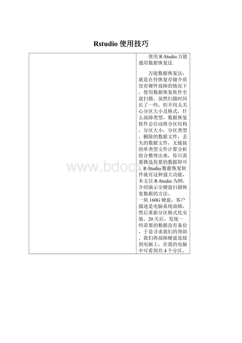 Rstudio使用技巧Word格式.docx
