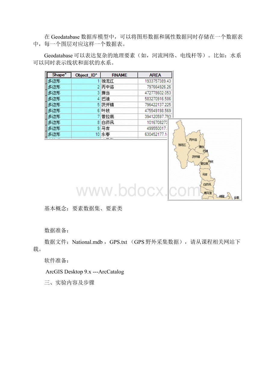 9 实验4空间数据库管理及属性编辑Word下载.docx_第2页