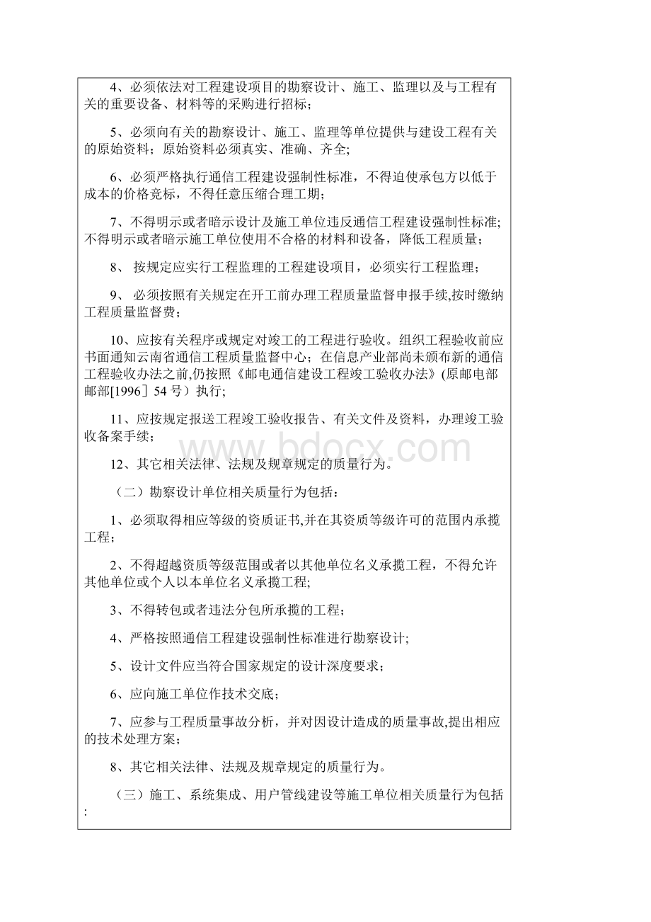 云南省通信工程质量监督管理办法试行.docx_第3页