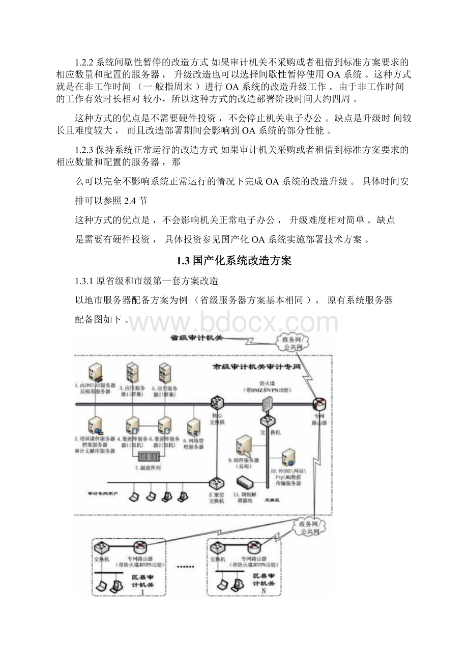 并实施系统软件国产化改造方案审计署Word格式文档下载.docx_第2页