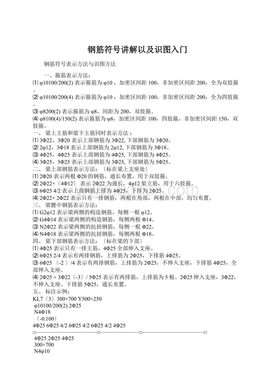 钢筋符号讲解以及识图入门.docx_第1页