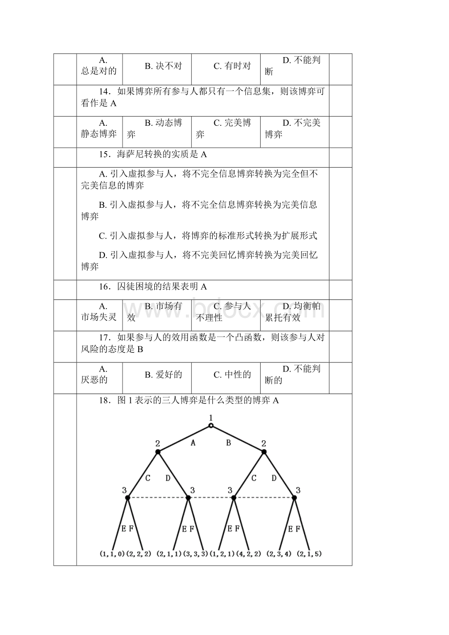 信息经济学题集.docx_第3页