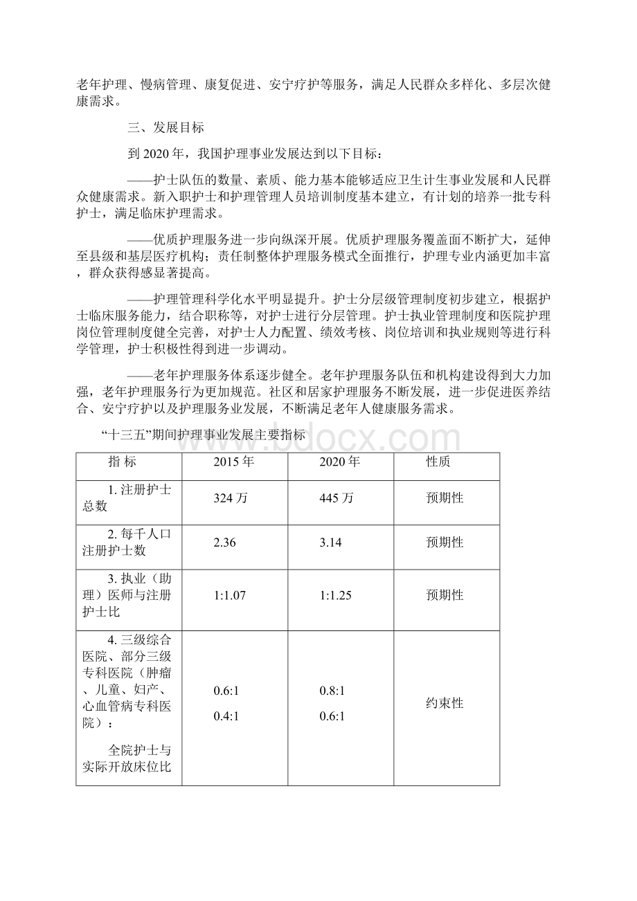 全国护理事业发展规划.docx_第3页