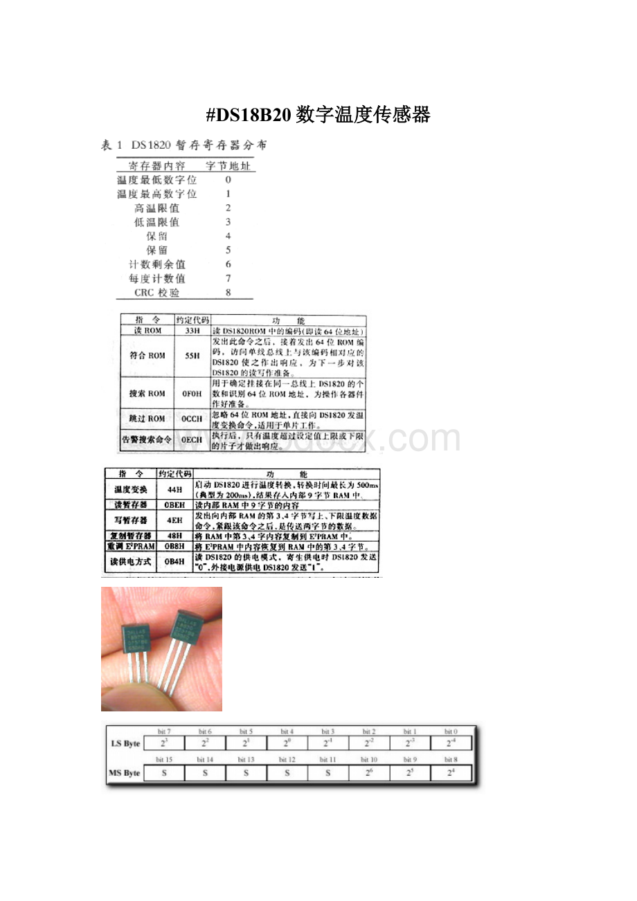 #DS18B20数字温度传感器Word格式文档下载.docx