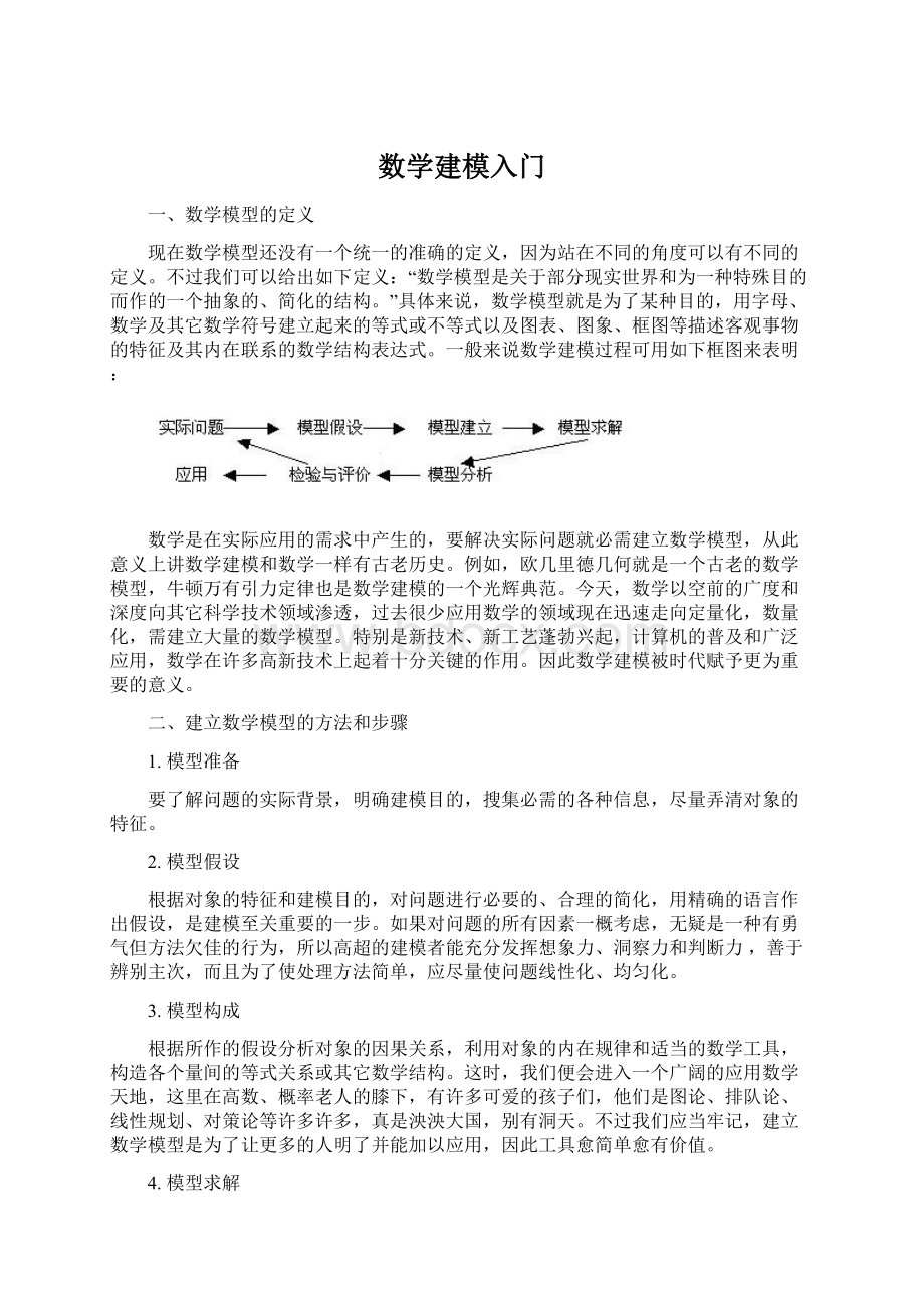 数学建模入门Word格式.docx_第1页