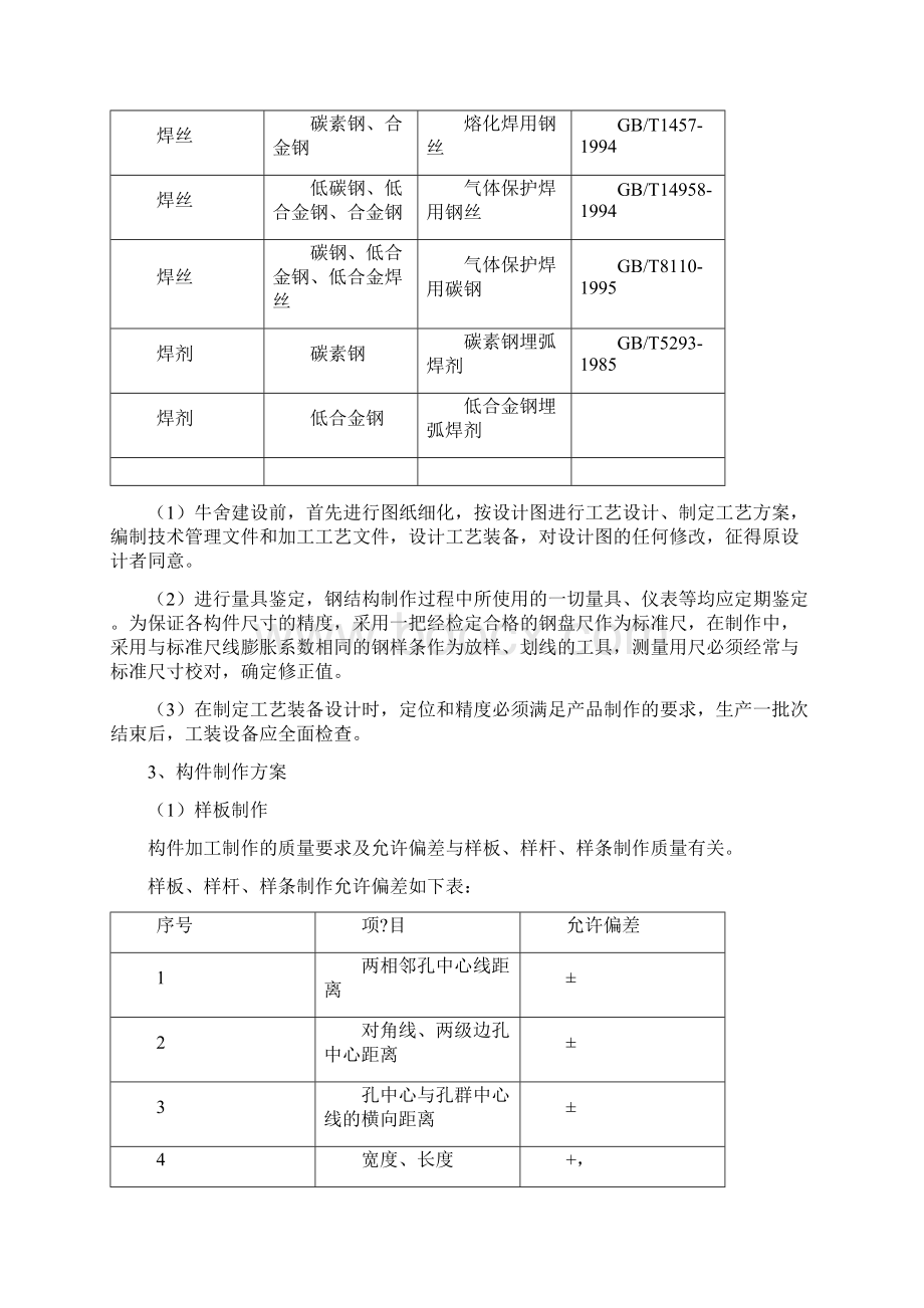 单层轻钢结构牛舍施工方案修订稿Word文档下载推荐.docx_第2页