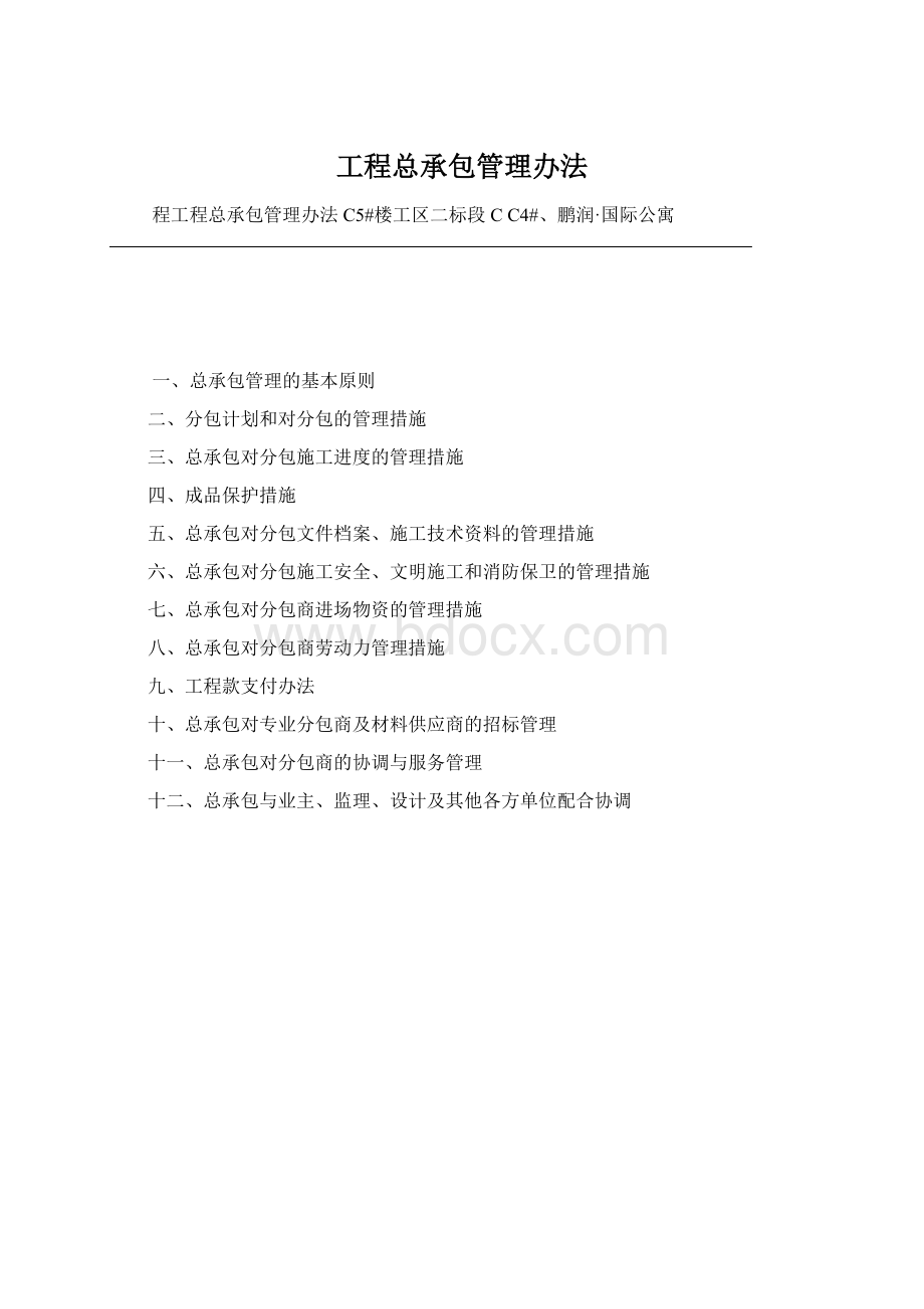 工程总承包管理办法Word格式文档下载.docx_第1页