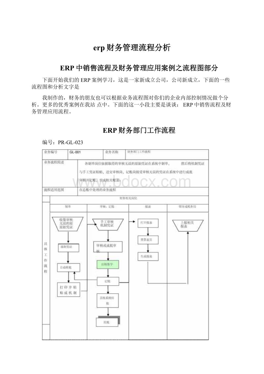 erp财务管理流程分析Word文档下载推荐.docx