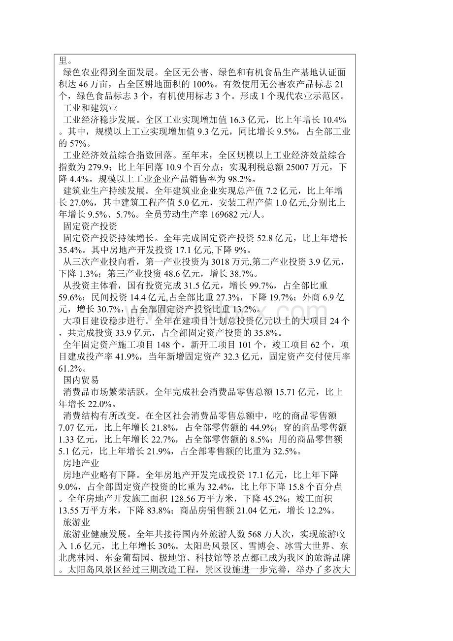 松北区国民经济和社会发展统计公报文档格式.docx_第2页