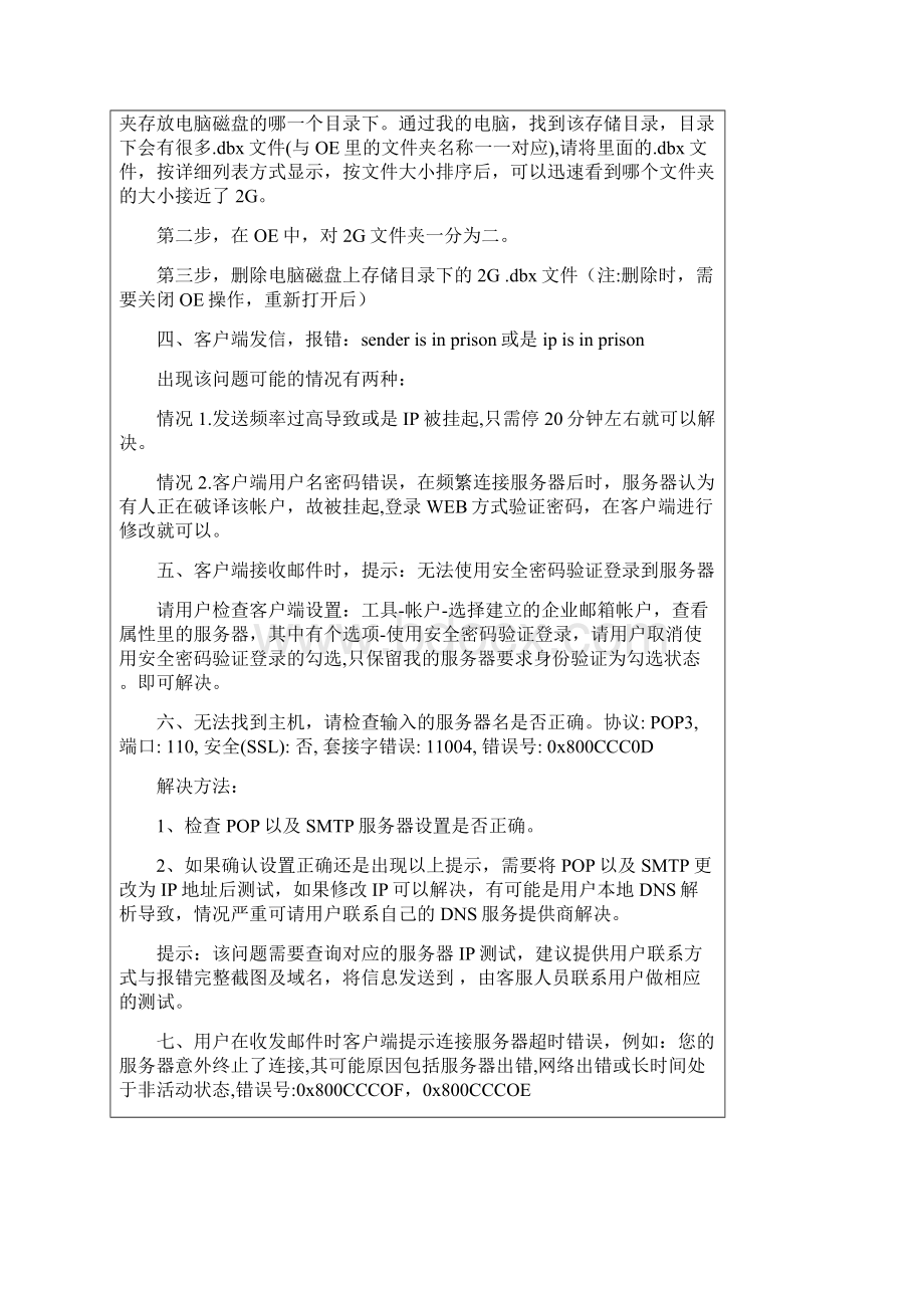 邮箱常见错误类型及解决方法.docx_第2页