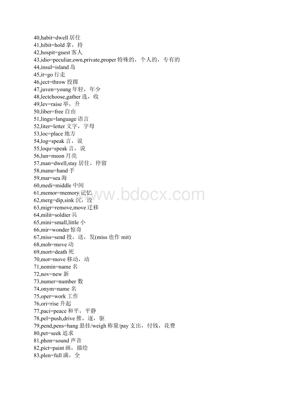 常用英语词根总结Word下载.docx_第2页