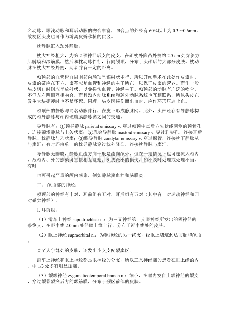 颅顶部的血管和神经解剖.docx_第2页