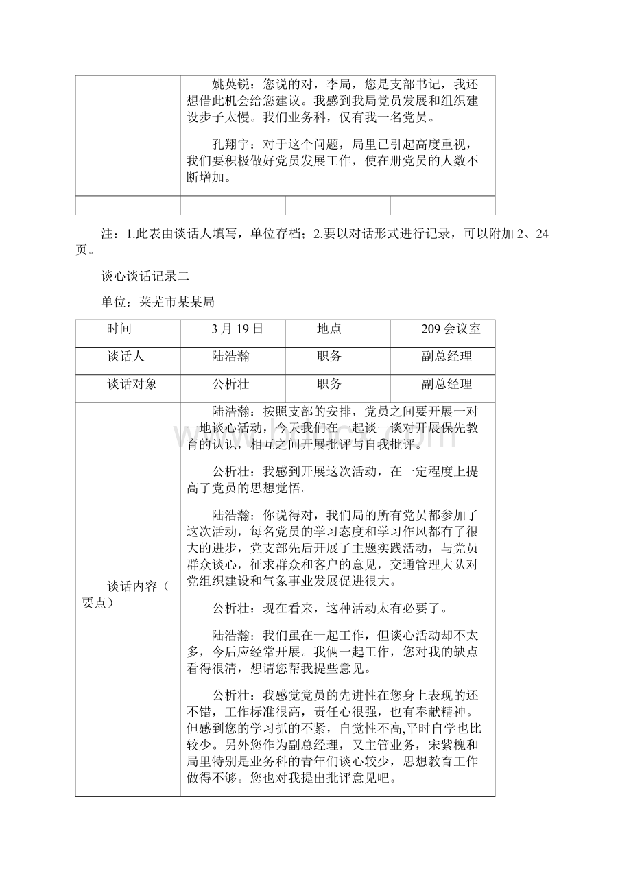 谈心谈话登记表 绝对精品Word下载.docx_第2页