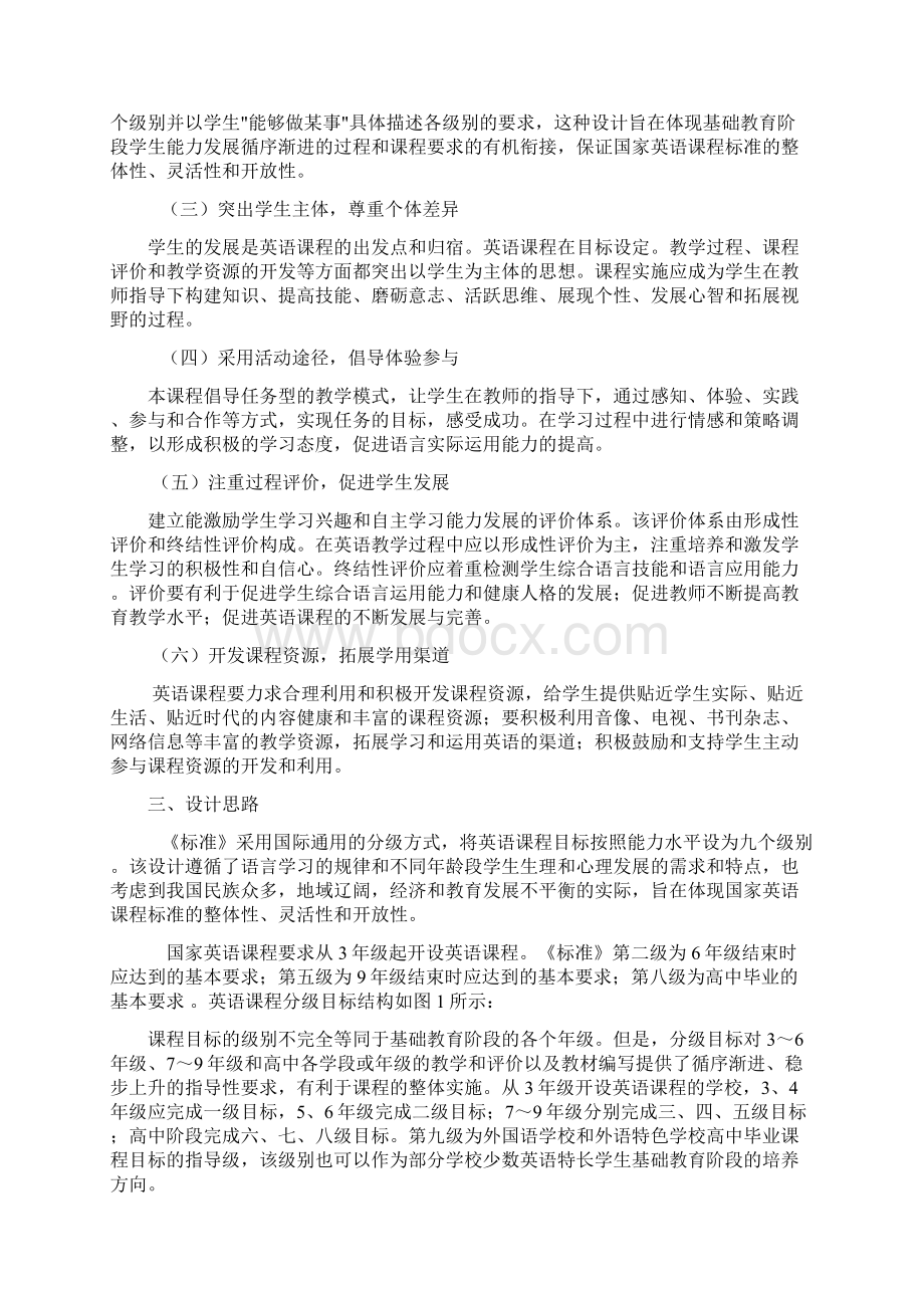 九年义务教育初中英语课程标准Word文档下载推荐.docx_第2页