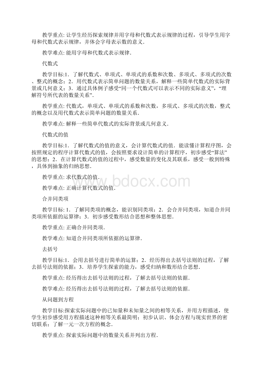 苏科版初中数学教学目标及重难点讲解学习Word格式文档下载.docx_第3页