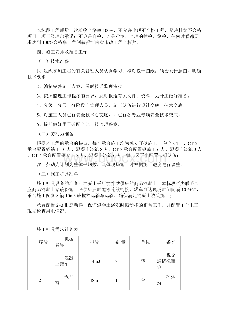 市政道路工程承台施工方案Word格式文档下载.docx_第2页