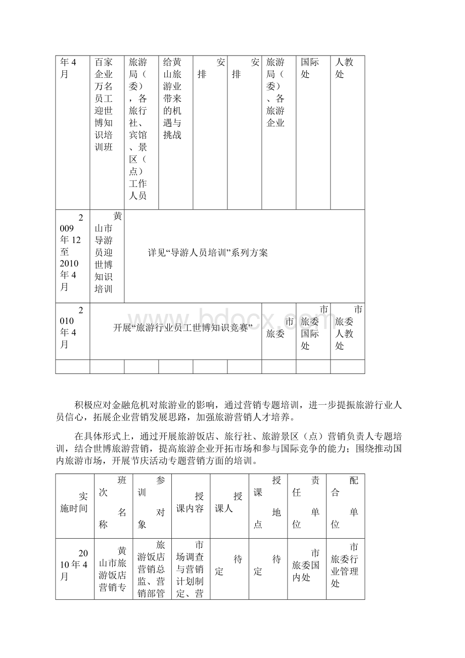 黄山市旅游行业教育培训计划DOC 11页.docx_第3页