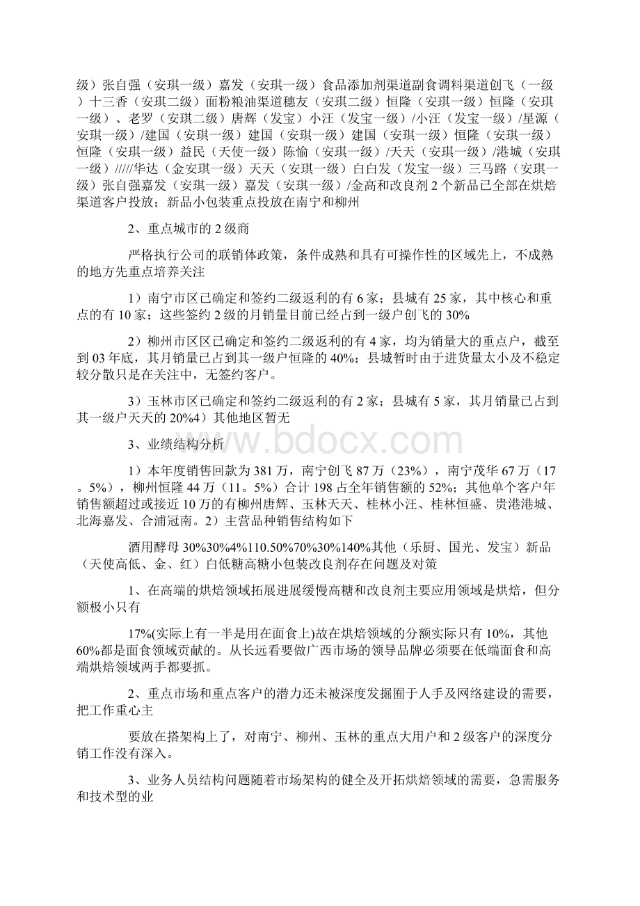 一个省级区域经理的年终工作汇报总结Word文档格式.docx_第2页