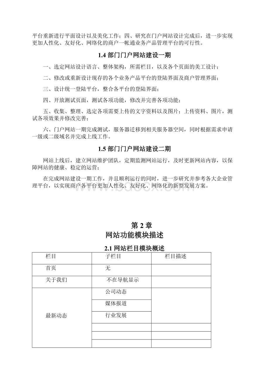 门户网站策划书模板.docx_第2页