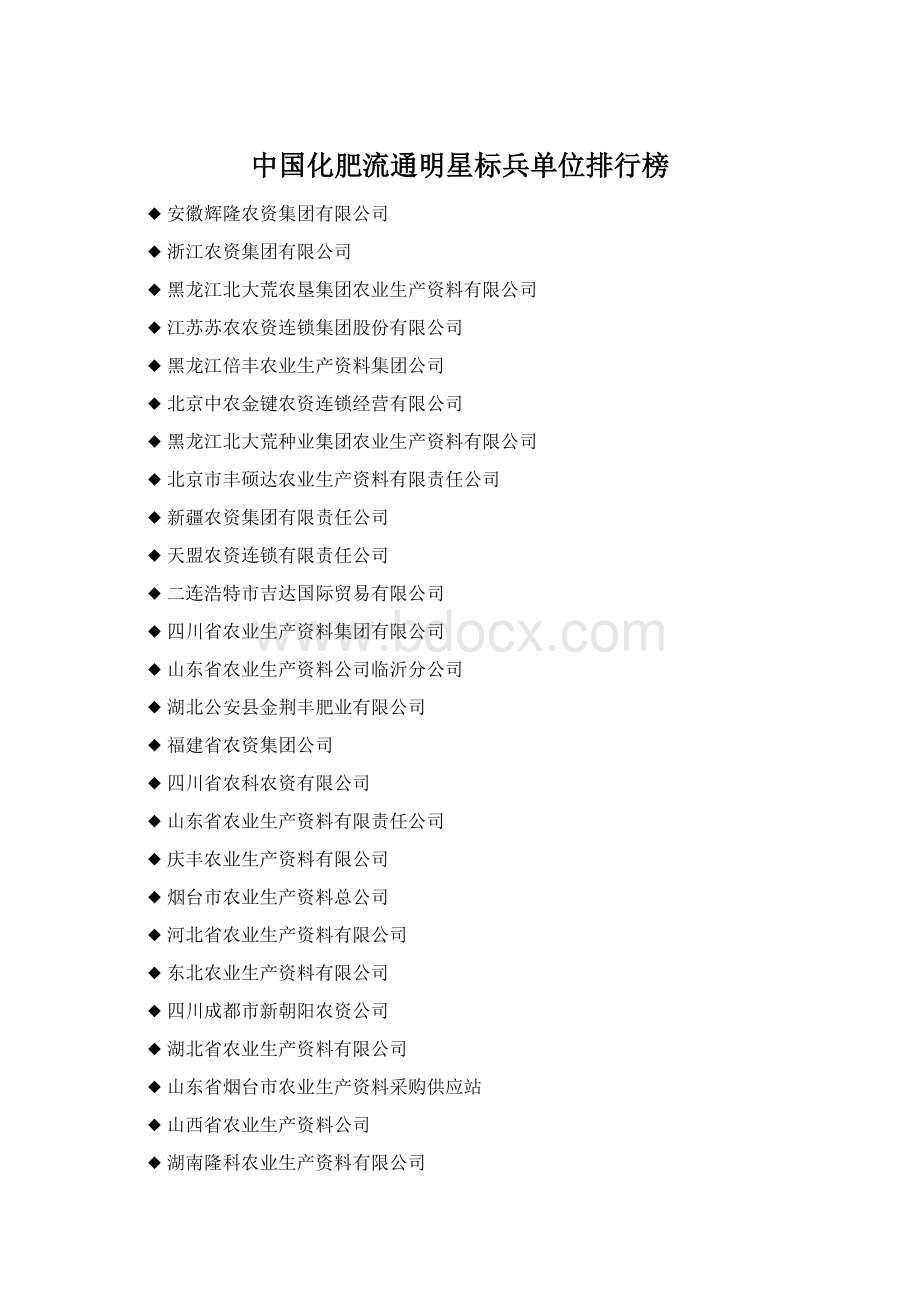 中国化肥流通明星标兵单位排行榜.docx_第1页