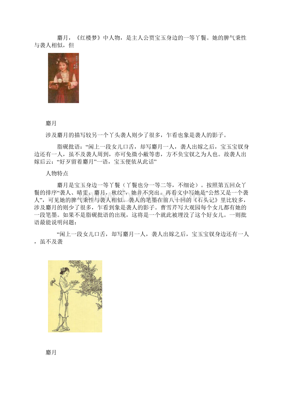 红楼梦人物之麝月文档格式.docx_第2页