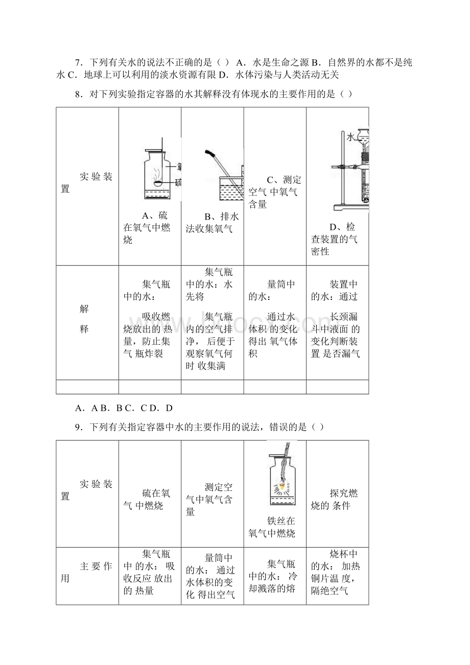 学年上海版九年级化学第三章第一节中档难度提升题word有答案.docx_第2页