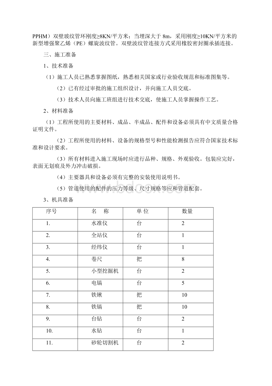 室外雨污水消防管网施工方案.docx_第3页