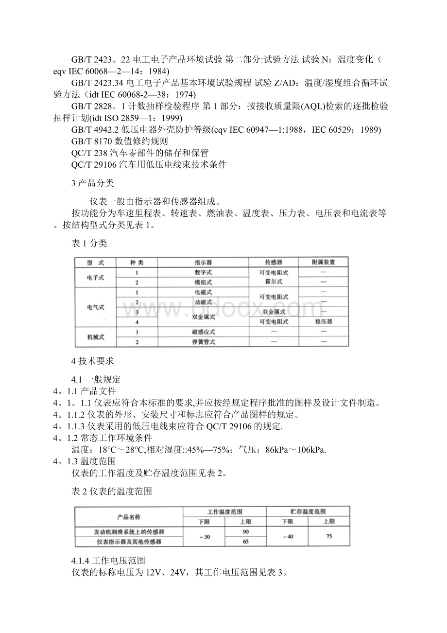 QCT 727汽车摩托车用仪表.docx_第3页