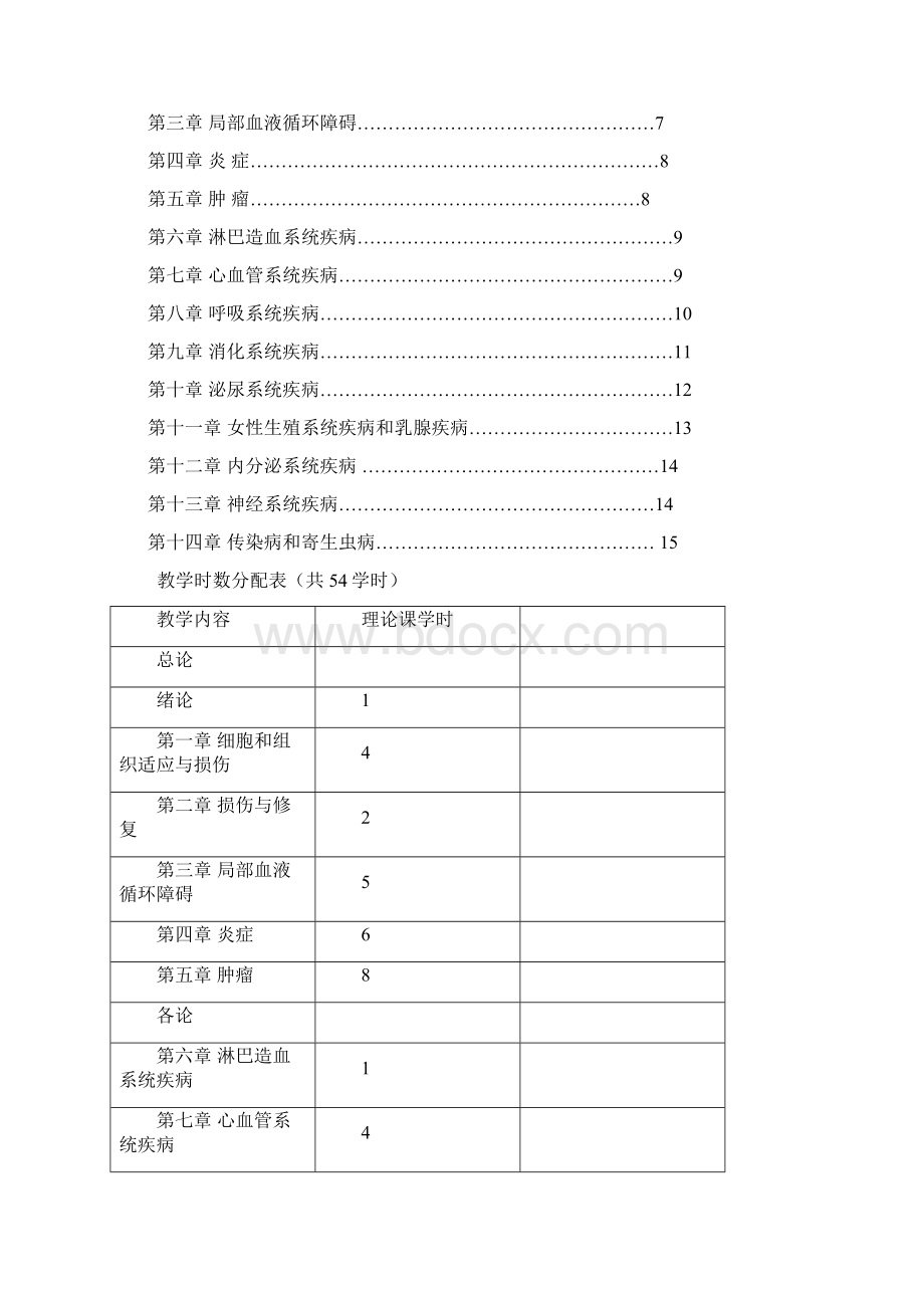 44七年制 修订病理学理论教学大纲.docx_第2页