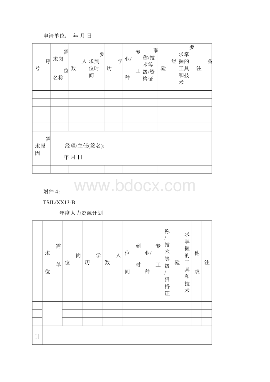 人力资源管理体系表格记录汇总.docx_第3页