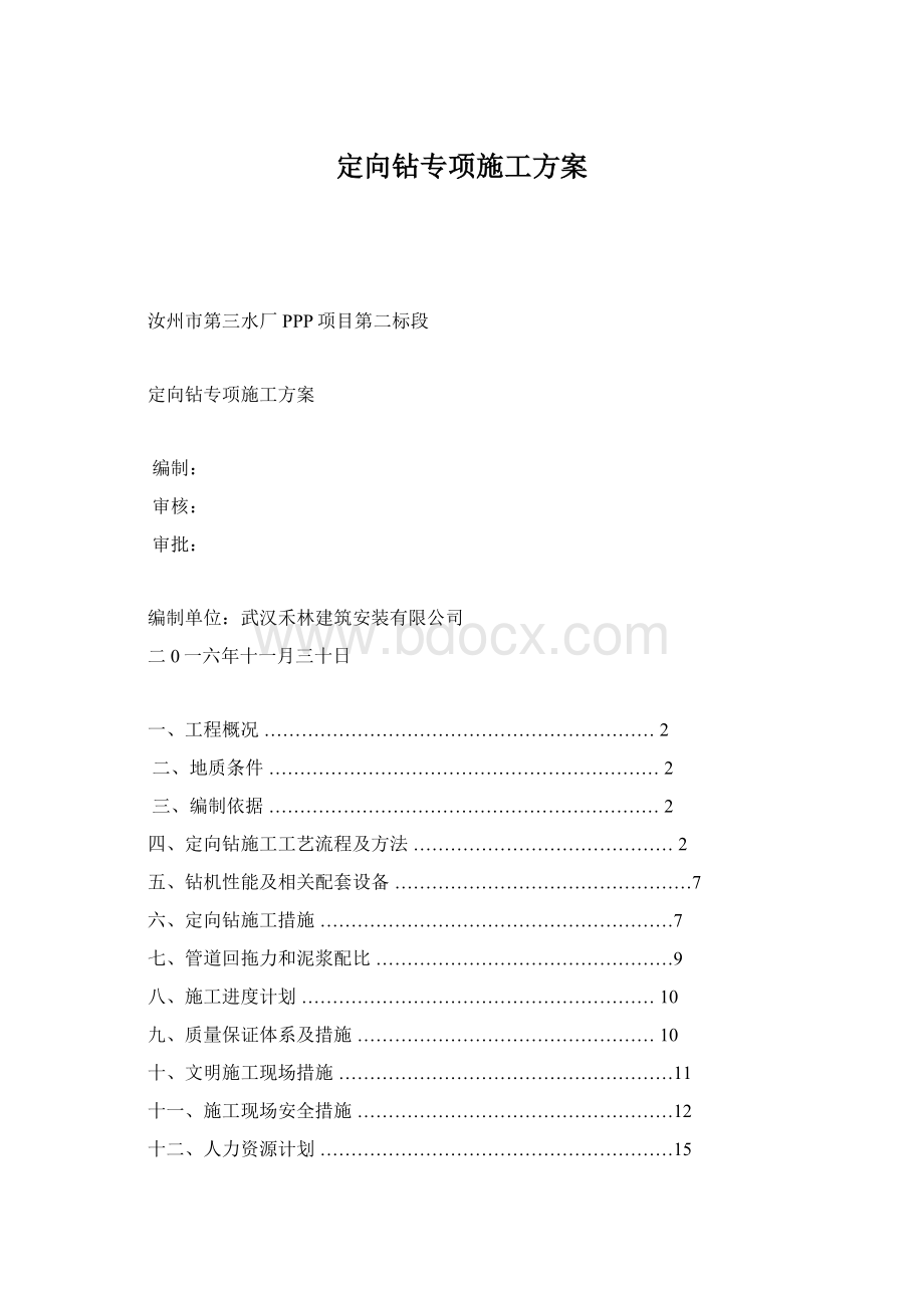 定向钻专项施工方案.docx