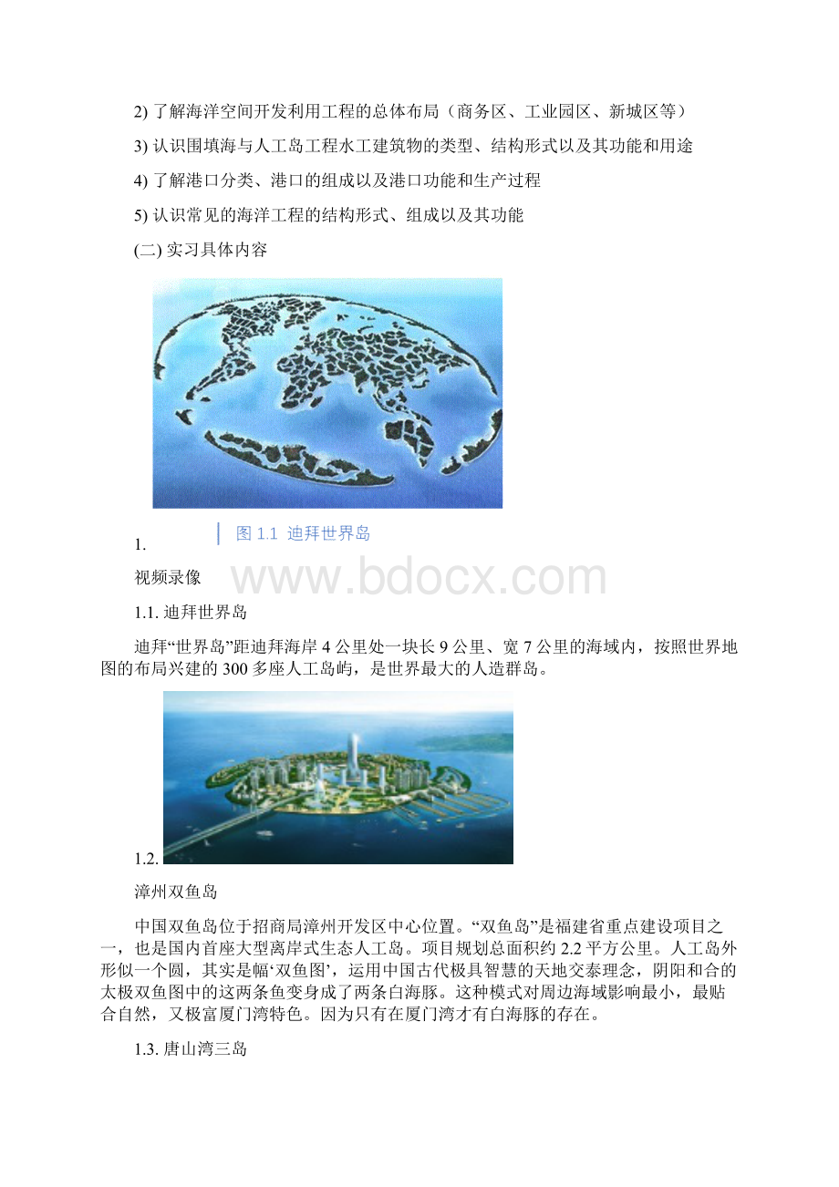 海洋资源开发技术认识实习报告文档格式.docx_第2页